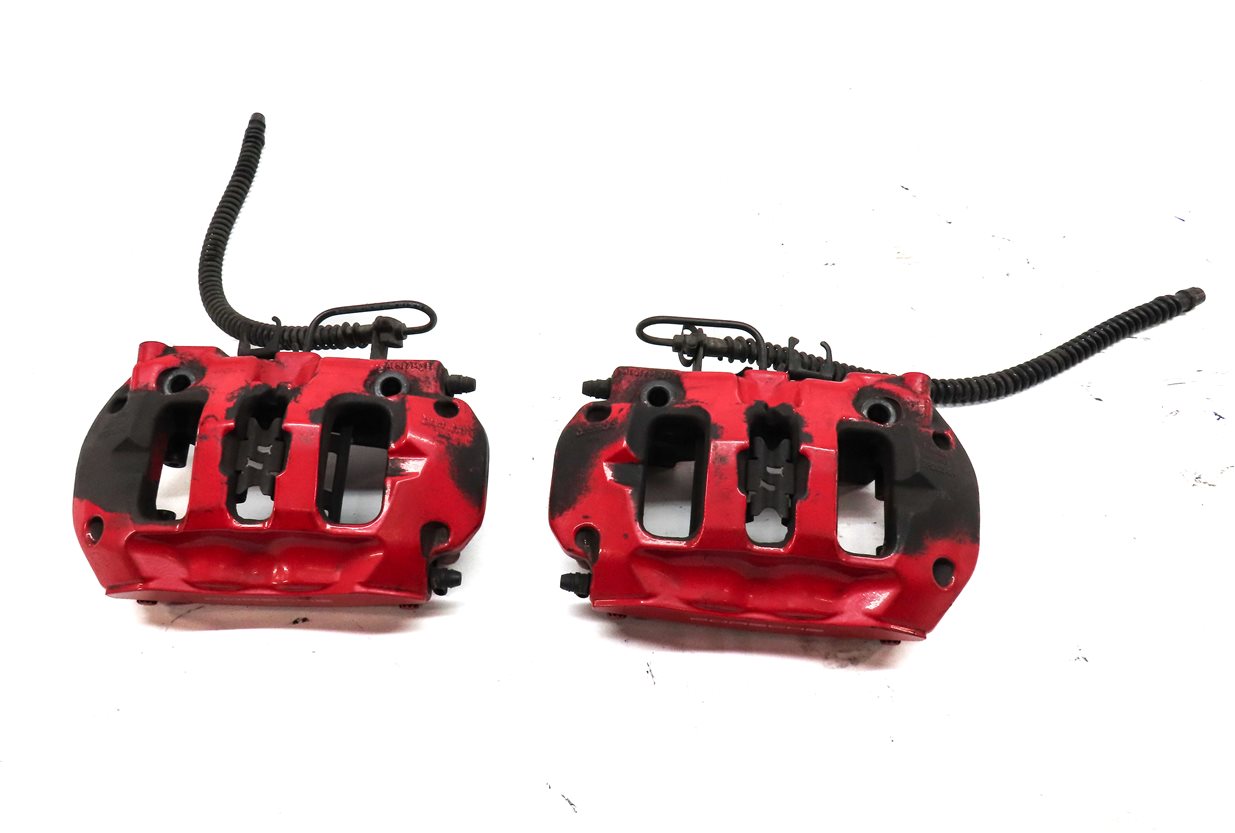 Thumbnail 10: 11-18 PORSCHE CAYENNE (958) TURBO FRONT & REAR BREMBO BRAKE CALIPER SET 4 (RED)