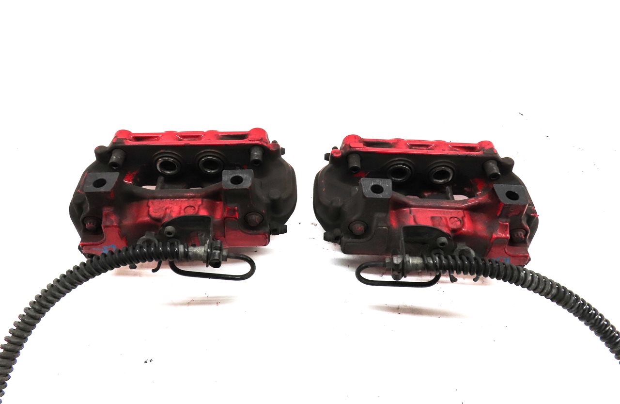 Thumbnail 13: 11-18 PORSCHE CAYENNE (958) TURBO FRONT & REAR BREMBO BRAKE CALIPER SET 4 (RED)