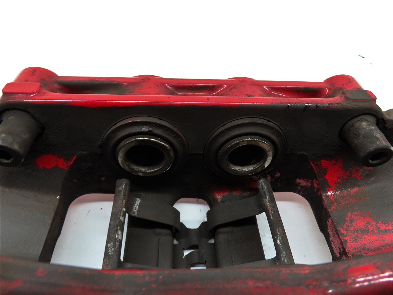 Thumbnail 14: 11-18 PORSCHE CAYENNE (958) TURBO FRONT & REAR BREMBO BRAKE CALIPER SET 4 (RED)