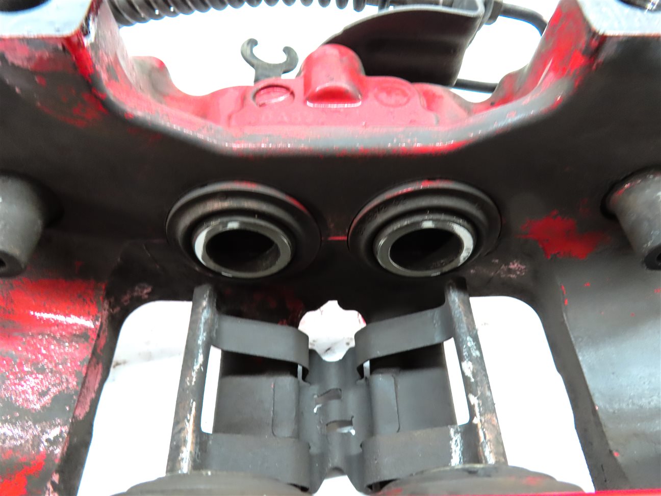 Thumbnail 15: 11-18 PORSCHE CAYENNE (958) TURBO FRONT & REAR BREMBO BRAKE CALIPER SET 4 (RED)