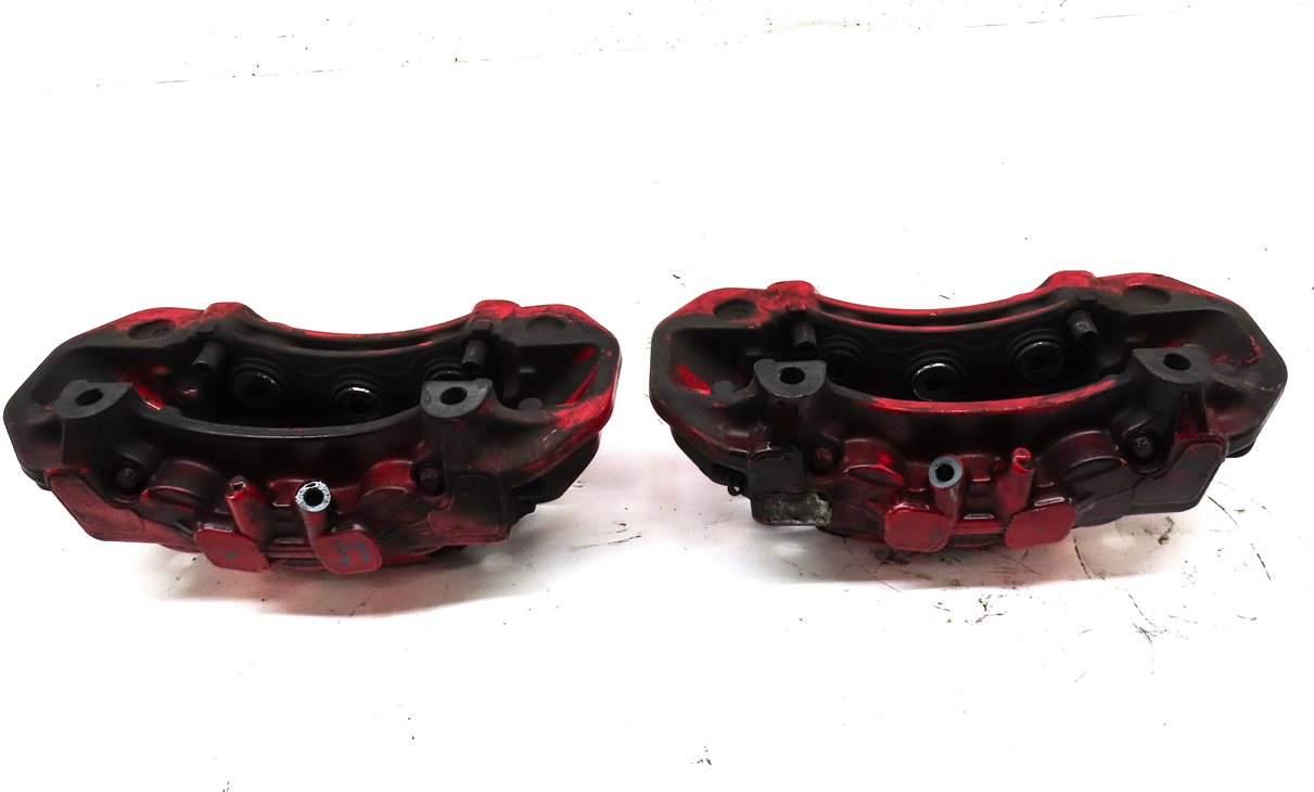 Thumbnail 7: 11-18 PORSCHE CAYENNE (958) TURBO FRONT & REAR BREMBO BRAKE CALIPER SET 4 (RED)