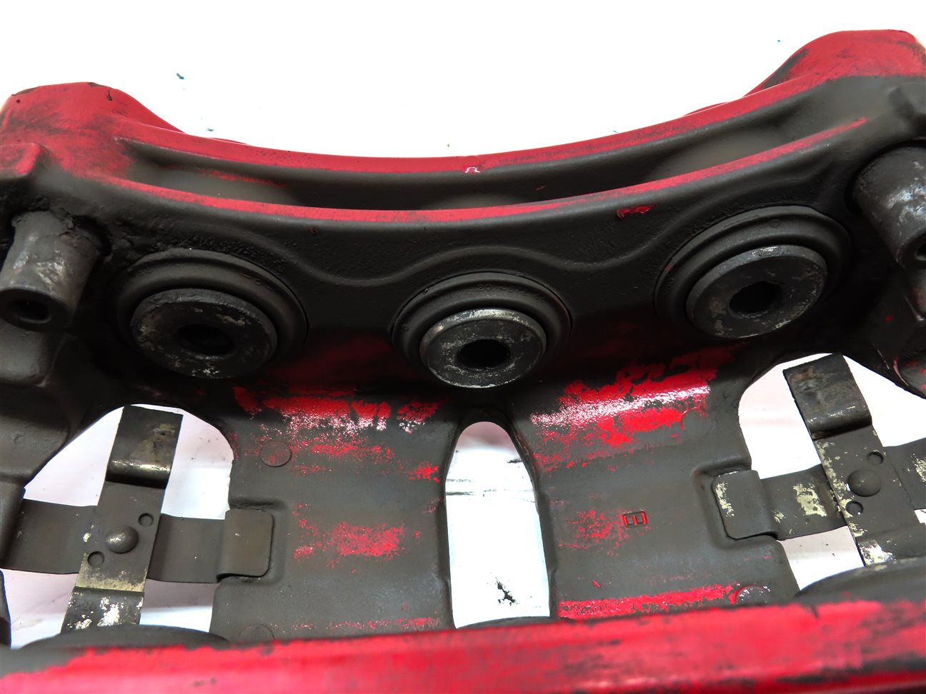 Thumbnail 8: 11-18 PORSCHE CAYENNE (958) TURBO FRONT & REAR BREMBO BRAKE CALIPER SET 4 (RED)