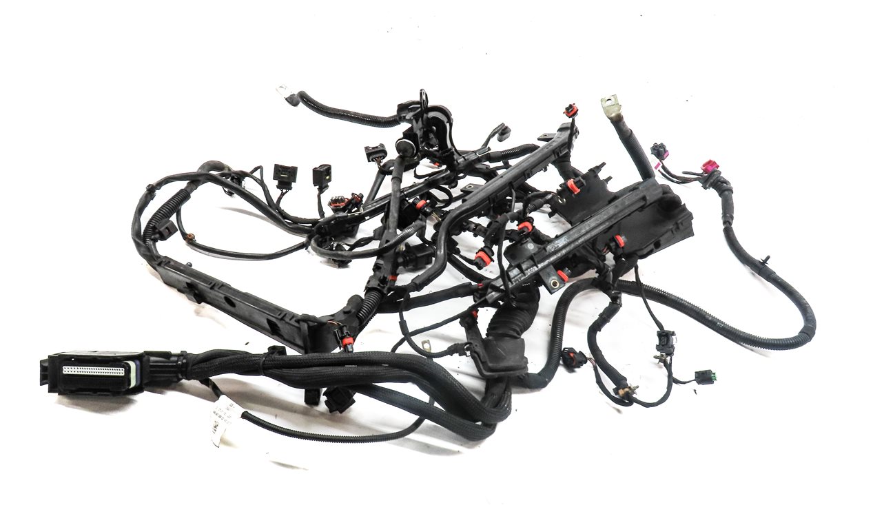 2011 PORSCHE CAYENNE (958) 4.8L (M48.52) TURBO ENGINE WIRE WIRING HARNESS