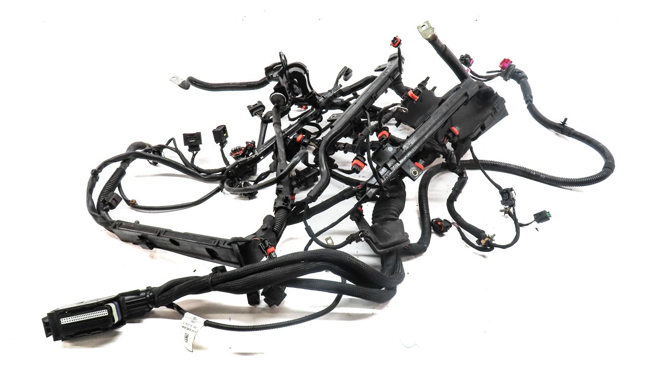 Thumbnail 2: 2011 PORSCHE CAYENNE (958) 4.8L (M48.52) TURBO ENGINE WIRE WIRING HARNESS
