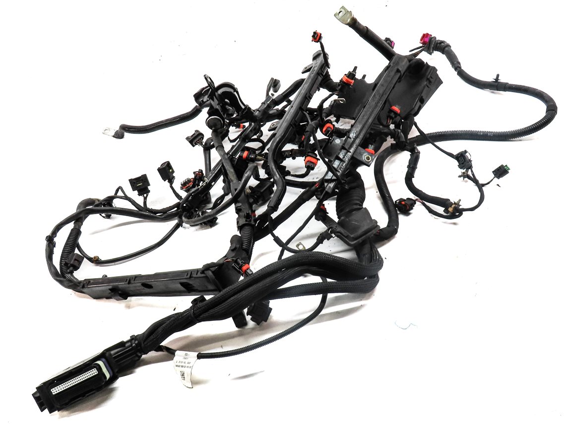 Thumbnail 3: 2011 PORSCHE CAYENNE (958) 4.8L (M48.52) TURBO ENGINE WIRE WIRING HARNESS