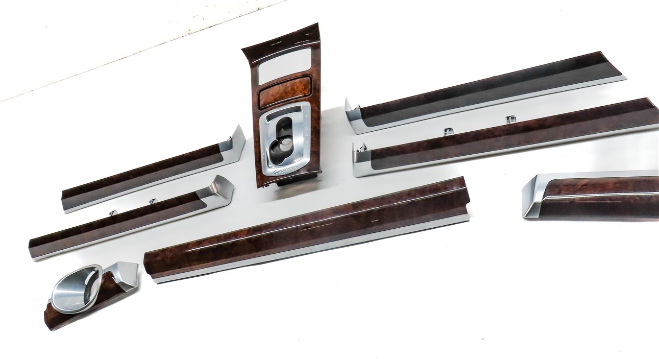 Thumbnail 3: 2011 PORSCHE CAYENNE (958) FRONT REAR DOOR DASH CONSOLE TRIM SET (Walnut)