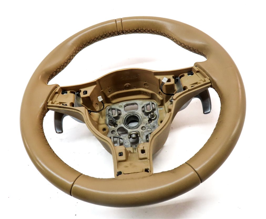 Thumbnail 3: 10-16 PORSCHE CAYENNE PANAMERA (958 970) 3-SPOKE STEERING WHEEL & PADDLE (Beige)