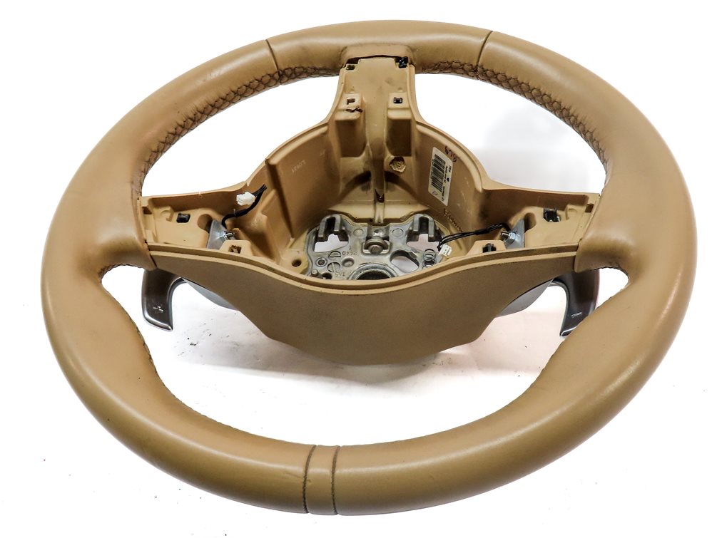 Thumbnail 4: 10-16 PORSCHE CAYENNE PANAMERA (958 970) 3-SPOKE STEERING WHEEL & PADDLE (Beige)