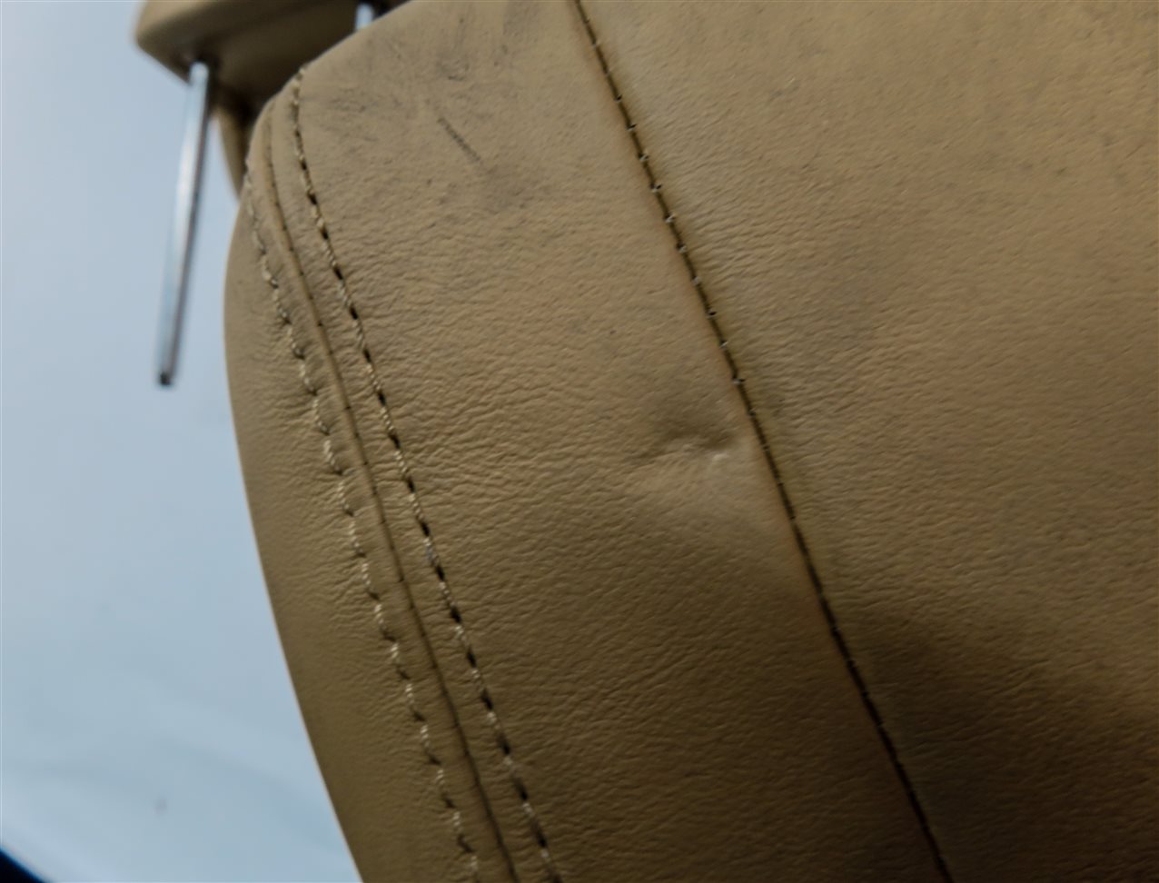 Thumbnail 8: 11-18 PORSCHE CAYENNE (958) REAR LEFT RIGHT & CNETER SEAT HEADREST SET 3 (Beige)