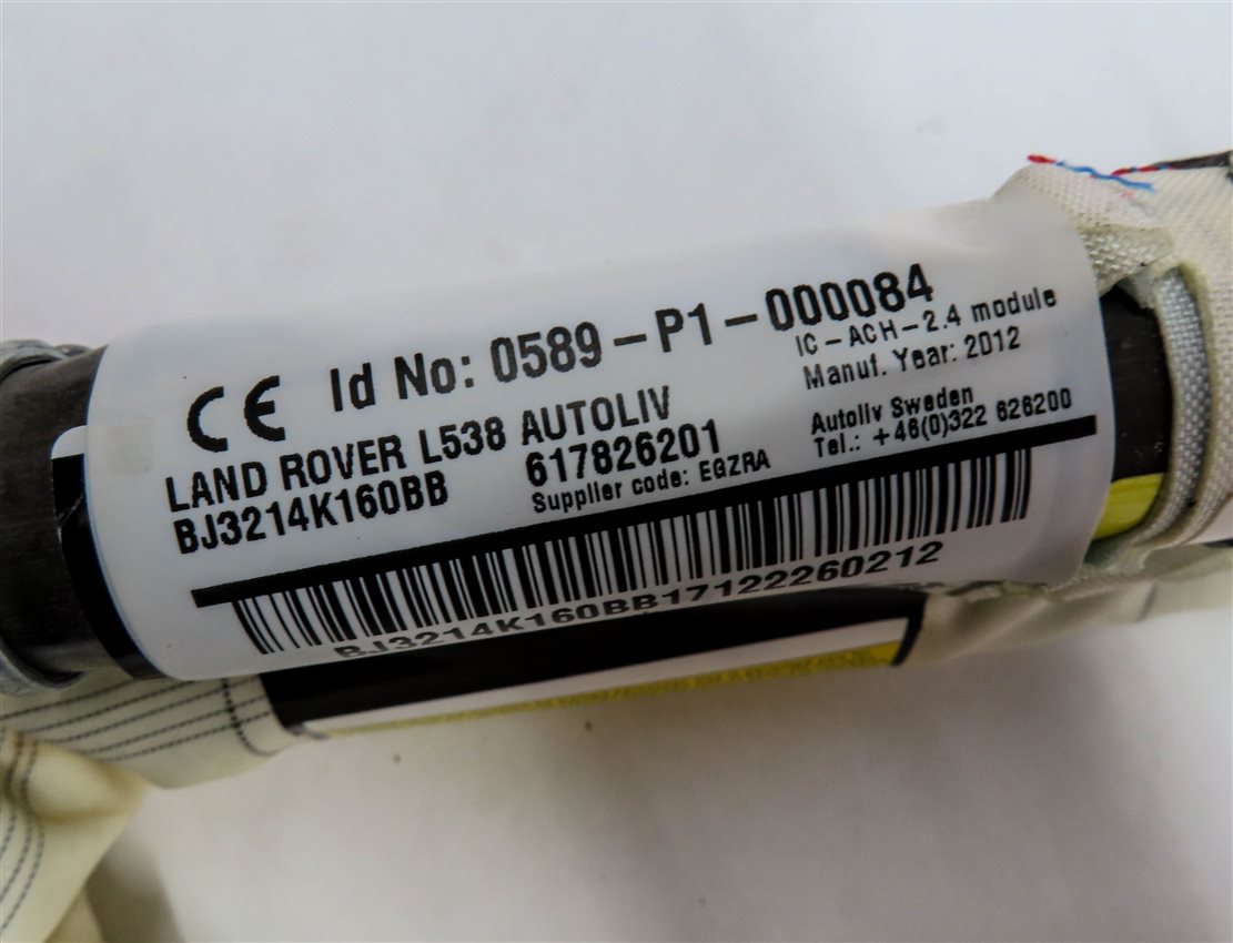 Thumbnail 5: 2012-2019 RANGE ROVER EVOQUE (L538) 4DR FRONT LEFT DRIVER SIDE CURTAIN AIRBAG