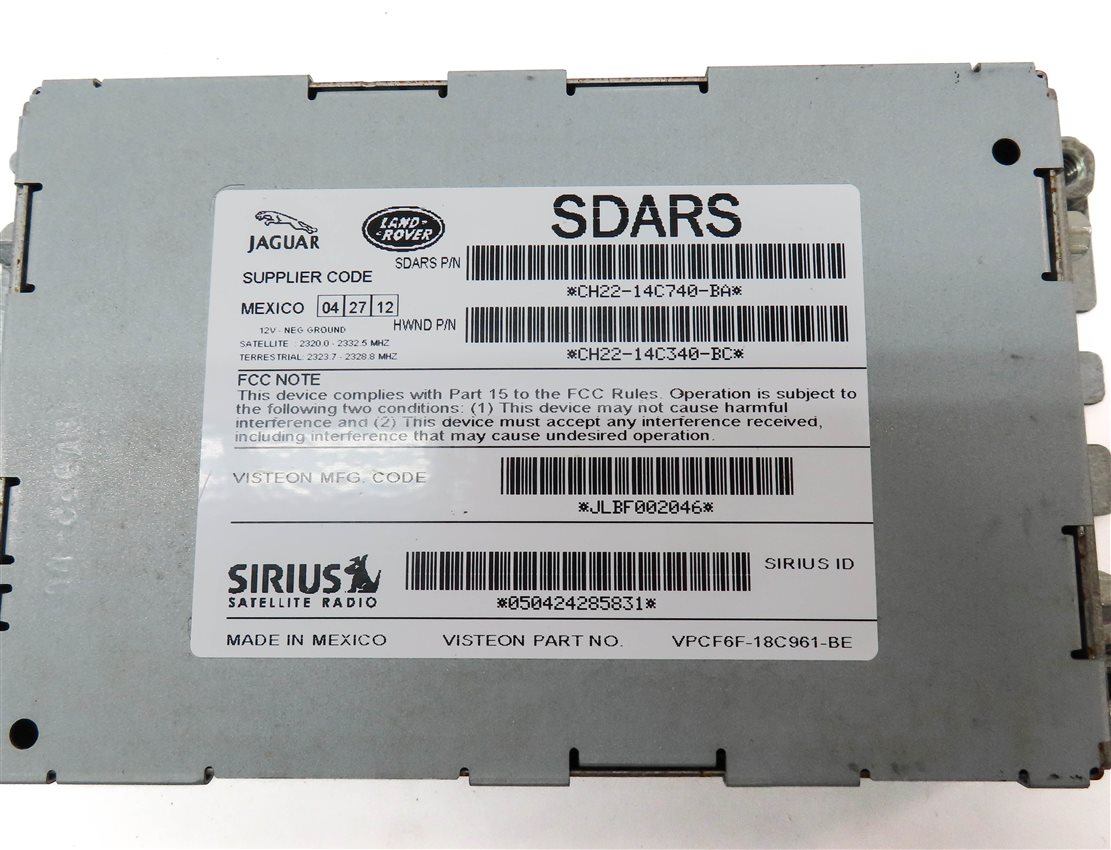 Thumbnail 4: 2012-2013 LR4 RANGE ROVER SPORT EVOQUE (L320 L538) SIRIUS SATELLITE RADIO MODULE