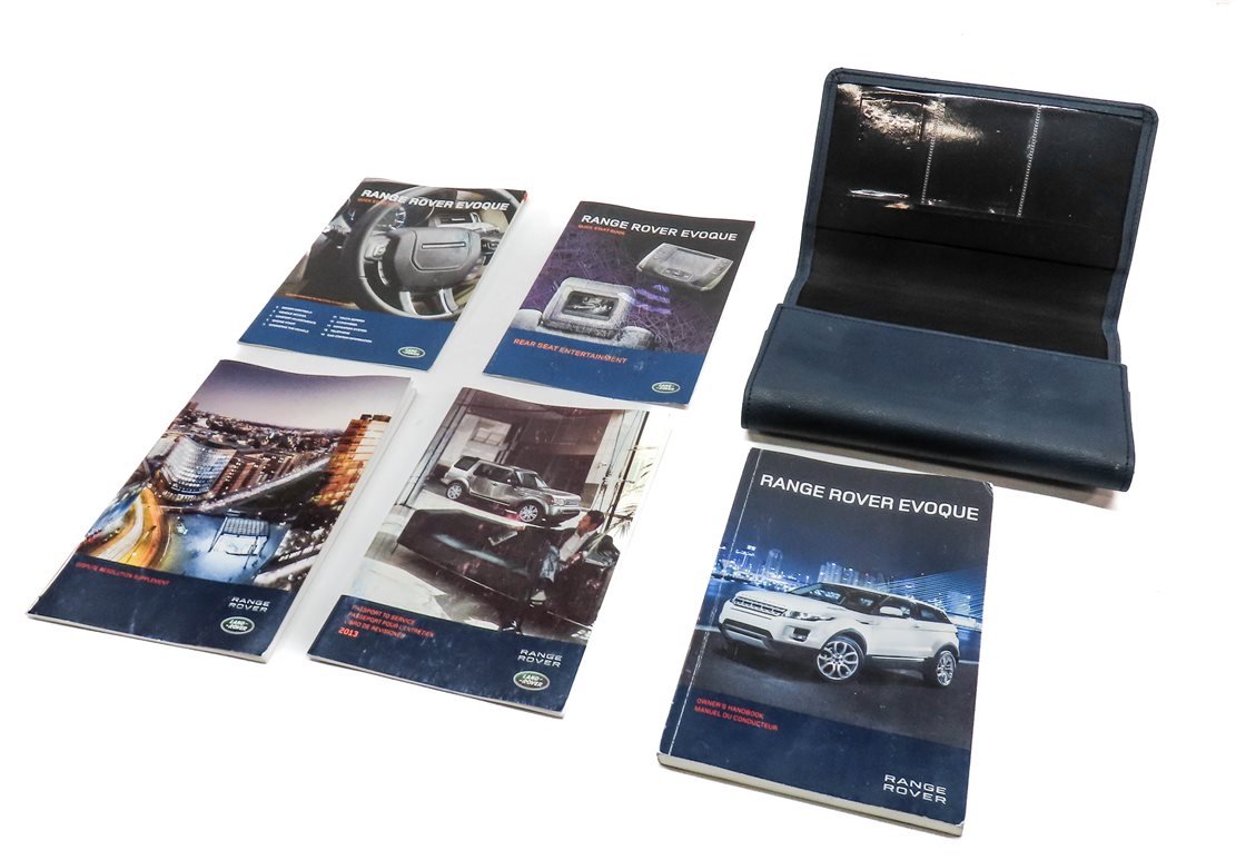 Thumbnail 4: 2013 RANGE ROVER EVOQUE (L538) 2.0L TURBO OWNERS MANUAL BOOKLET SET w/ CASE