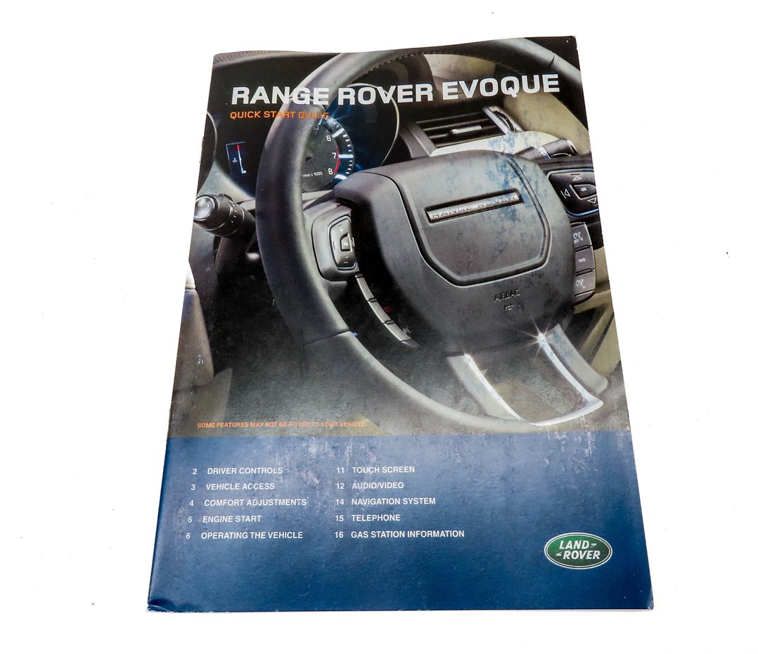Thumbnail 7: 2013 RANGE ROVER EVOQUE (L538) 2.0L TURBO OWNERS MANUAL BOOKLET SET w/ CASE