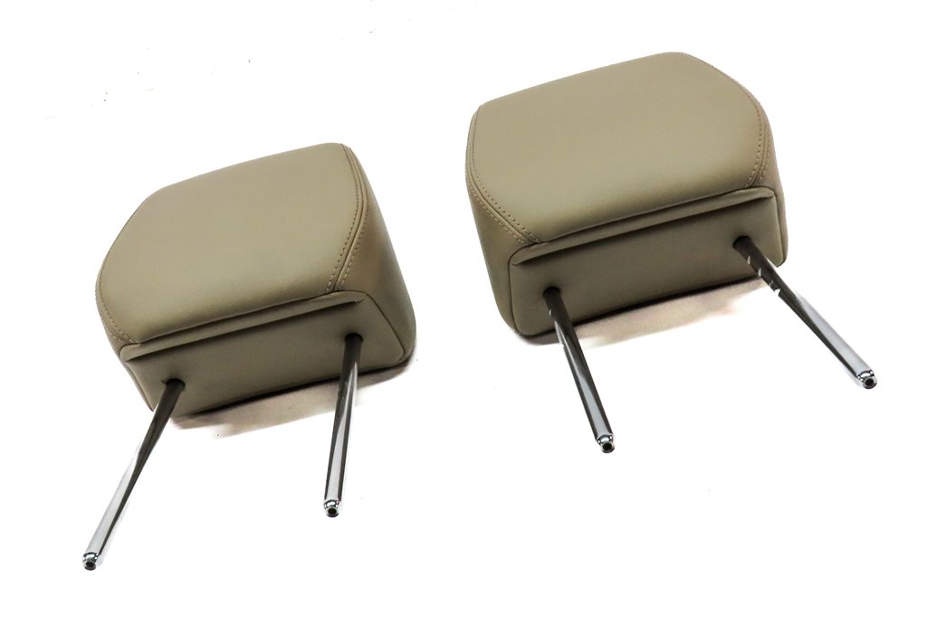 Thumbnail 3: 12-15 LAND RANGE ROVER EVOQUE L538 FRONT LEFT RIGHT SEAT HEADREST SET 2 (Almond)