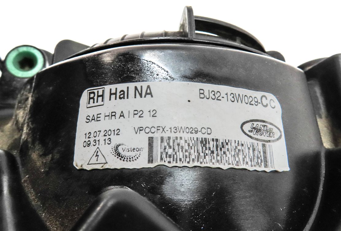 Thumbnail 7: 2012-2015 RANGE ROVER EVOQUE (L538) RIGHT PASSENGER HALOGEN HEADLIGHT LIGHT LAMP