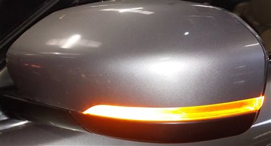 Thumbnail 2: 2012-2013 RANGE ROVER EVOQUE (L538) LEFT HEATED P-FOLD DOOR MIRROR (Grey)