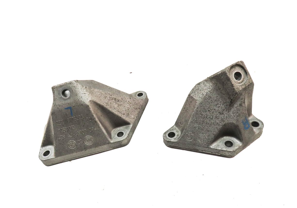 Thumbnail 2: 2013 BMW 750LI (F01) 4.4L (N63) ENGINE LEFT & RIGHT MOTOR MOUNT BRACKET SET 2