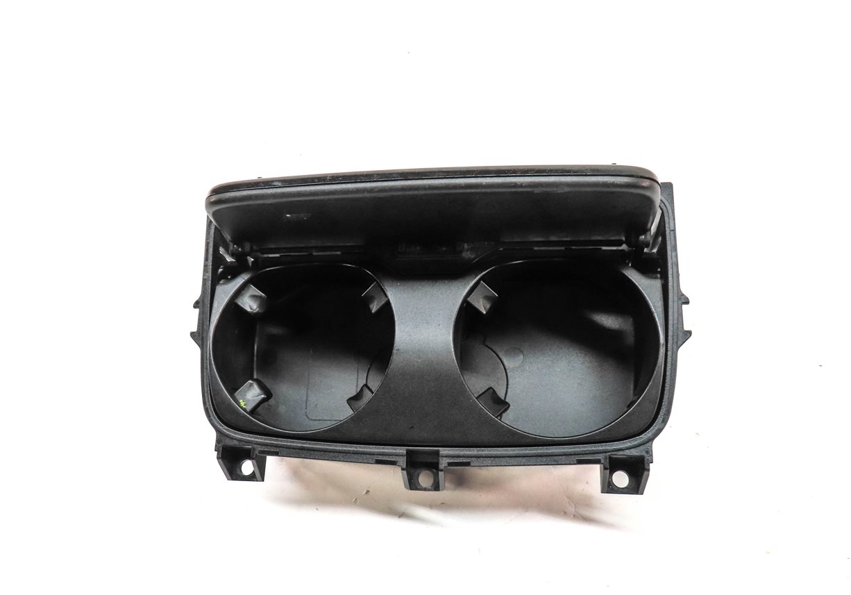 Thumbnail 4: 2013 BMW 750LI F01 FRONT CENTER CONSOLE CUPHOLDER CUP HOLDER w/ WOOD TRIM (Ash)