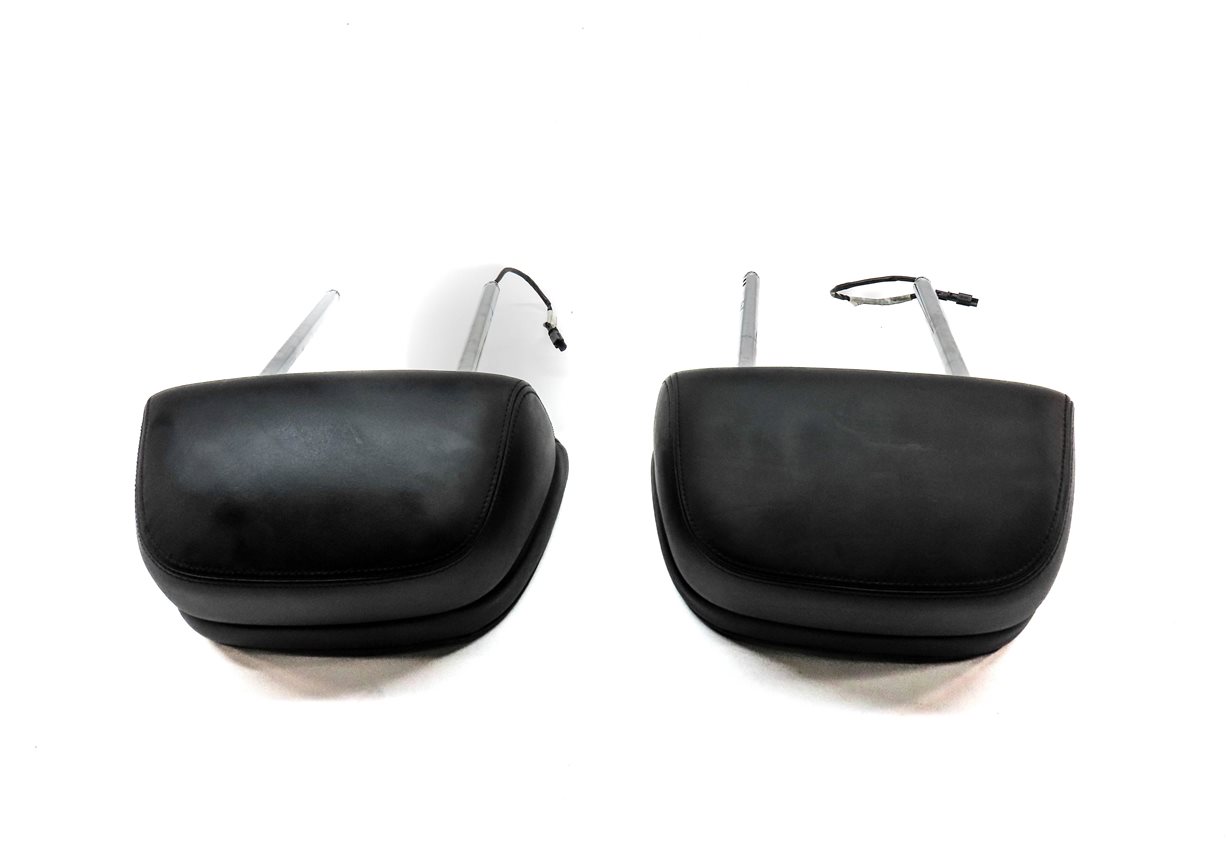 Thumbnail 5: 13-15 BMW 7 SERIES F01 FRONT LEFT DRIVER & RIGHT PASSENGER HEADREST SET2 (Black)