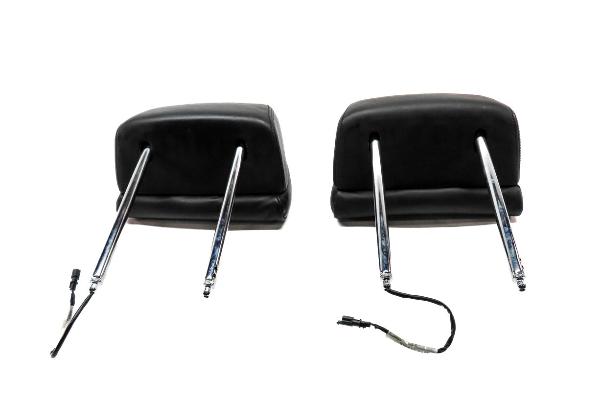 Thumbnail 6: 13-15 BMW 7 SERIES F01 FRONT LEFT DRIVER & RIGHT PASSENGER HEADREST SET2 (Black)