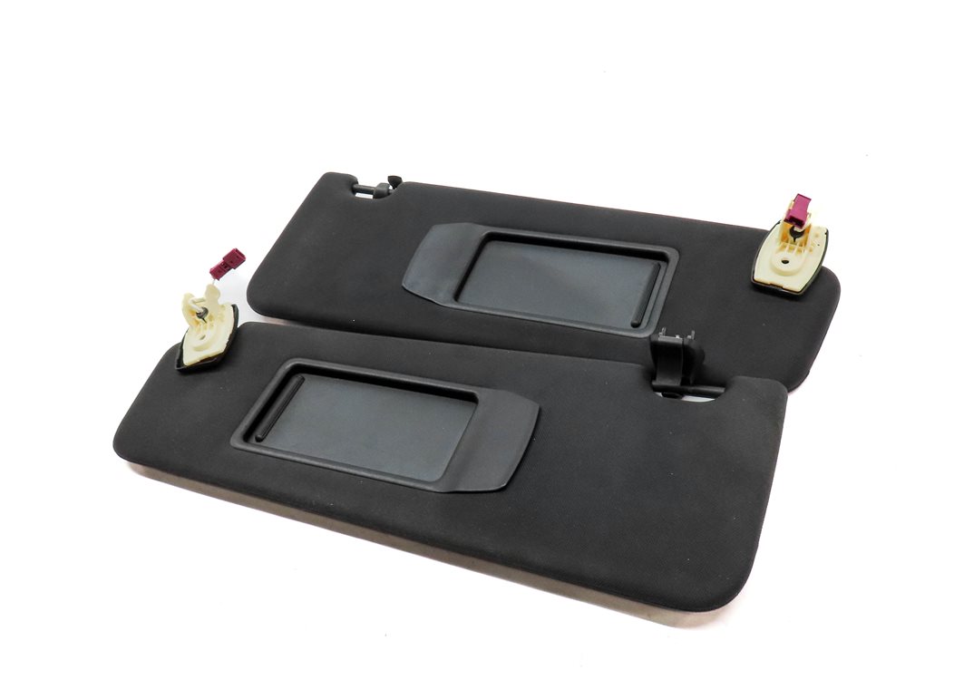 2009-2015 BMW 740i 750i 760i B7 (F01) FRONT LEFT & RIGHT SUN VISOR SET (Black)