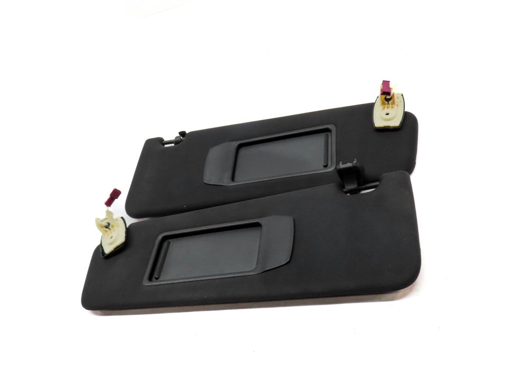 Thumbnail 2: 2009-2015 BMW 740i 750i 760i B7 (F01) FRONT LEFT & RIGHT SUN VISOR SET (Black)
