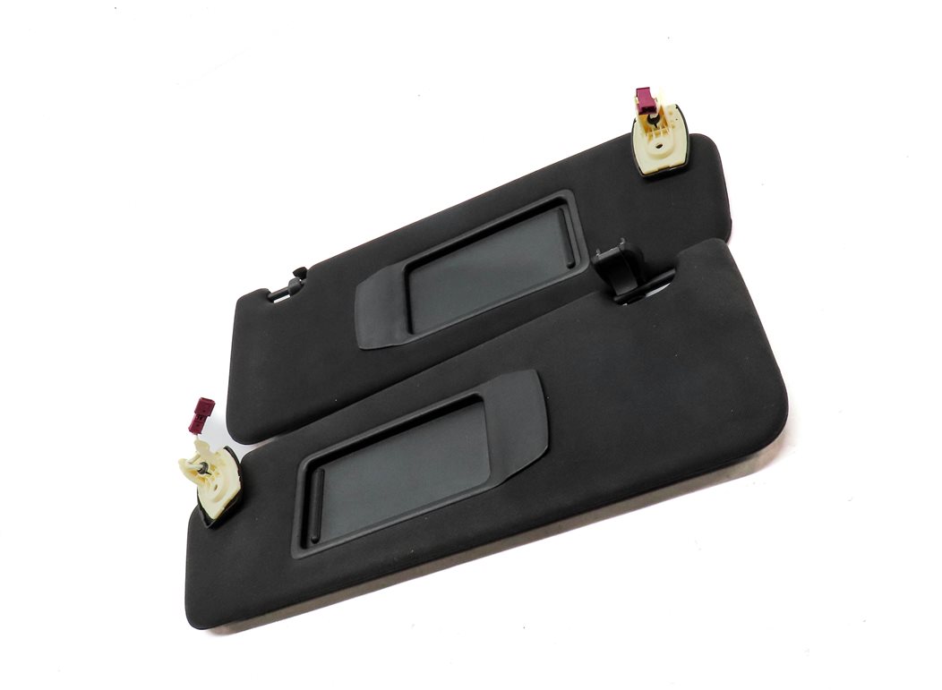 Thumbnail 3: 2009-2015 BMW 740i 750i 760i B7 (F01) FRONT LEFT & RIGHT SUN VISOR SET (Black)