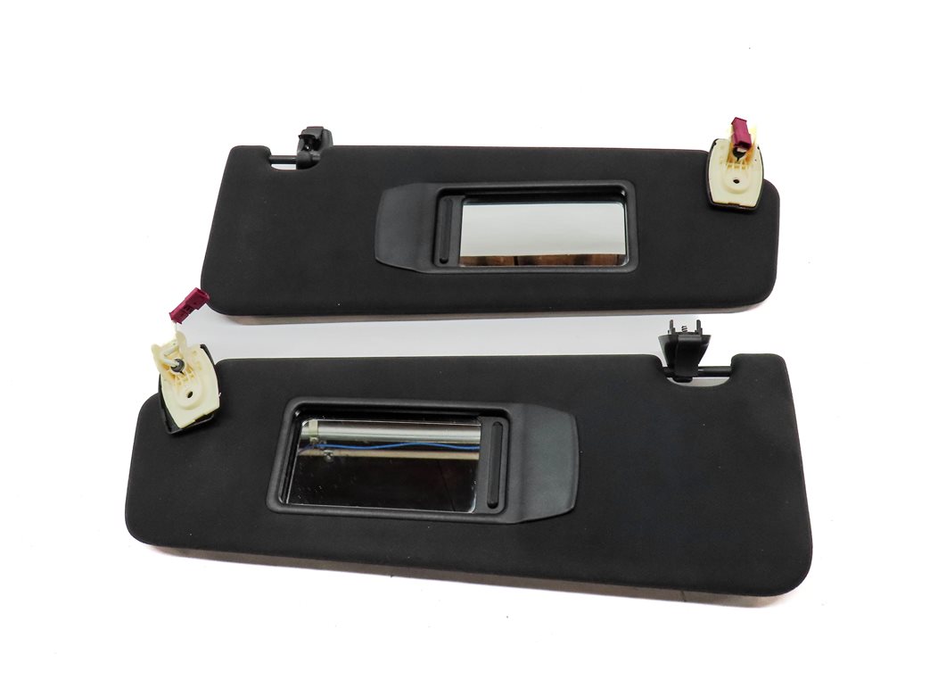 Thumbnail 4: 2009-2015 BMW 740i 750i 760i B7 (F01) FRONT LEFT & RIGHT SUN VISOR SET (Black)
