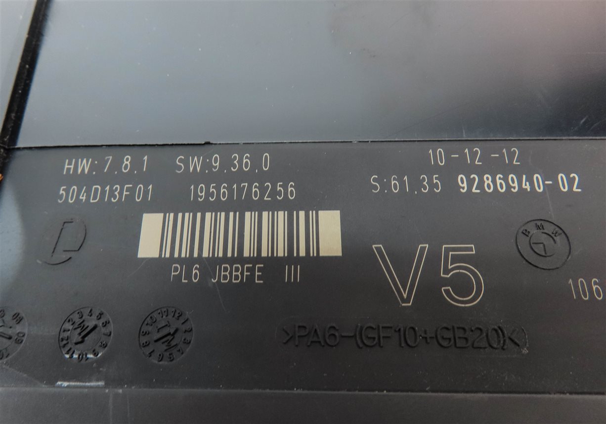 Thumbnail 4: 2011-2019 BMW M5 5 / 6 / 7 SERIES (F01 F02 F10 F12) PRIMARY BODY CONTROL MODULE
