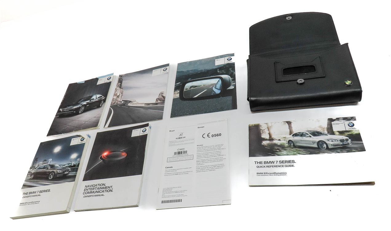 Thumbnail 2: 2013 BMW 750LI (F01) OWNERS MANUAL BOOKLET SET 7 w/ CARRYING CARRY CASE