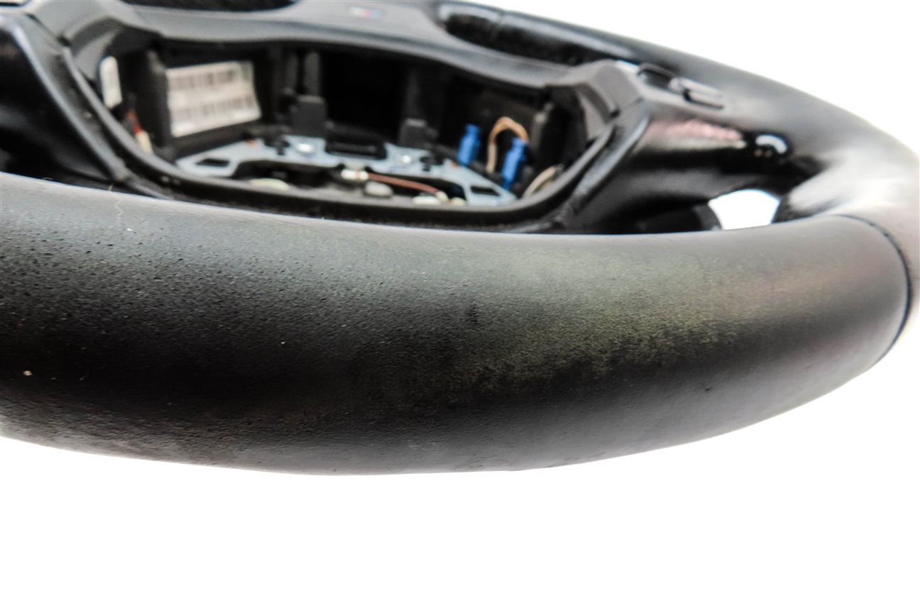 Thumbnail 8: 11-13 BMW 5 6 7 SERIES F01 F10 3 SPOKE M SPORT STEERING WHEEL w/ PADDLES (Black)