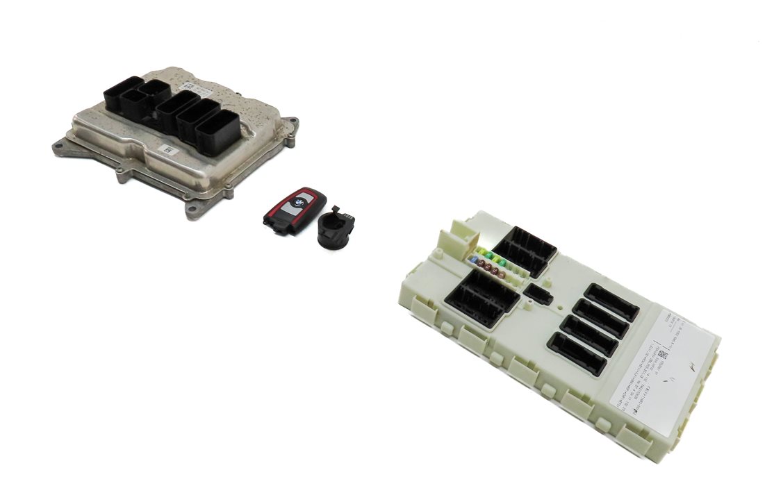 13-18 BMW 328i 428i 528i X3 X4 (F30 F32) 2.0L N26 ENGINE DME BCM MODULE KEY SET