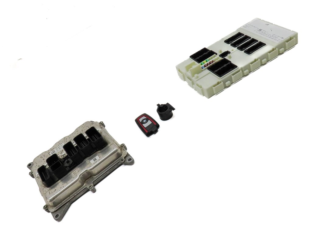 Thumbnail 3: 13-18 BMW 328i 428i 528i X3 X4 (F30 F32) 2.0L N26 ENGINE DME BCM MODULE KEY SET