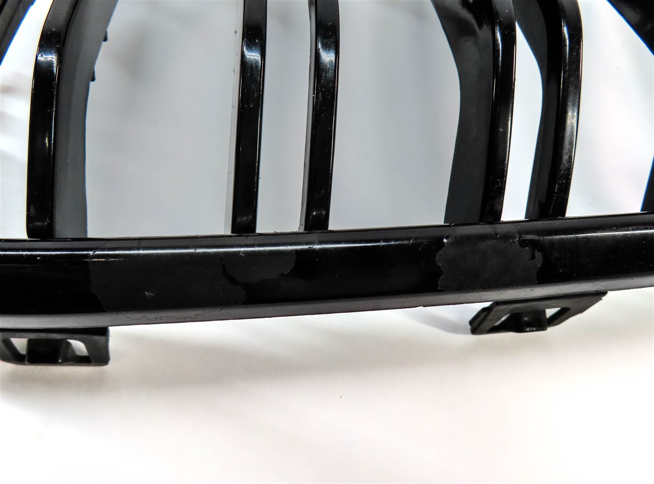 Thumbnail 8: 12-18 BMW 3-SERIES (F30) FRONT LEFT & RIGHT HOOD VENT GRILLE SET-2 (BLACK)