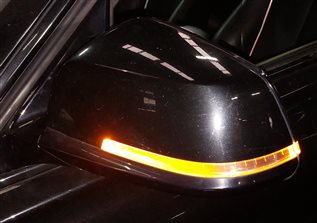 Thumbnail 2: 2013-2019 BMW 3 SERIES (F30) LEFT DRIVER PFOLD HEAT AUTODIM DOOR MIRROR (Black)