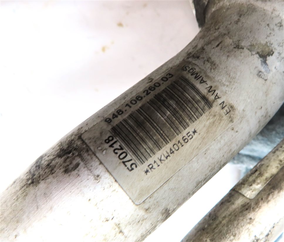 Thumbnail 10: 2010 PORSCHE PANAMERA (970) 4.8L M48 V8 ENGINE THERMOSTAT HOUSING PIPE TUBE
