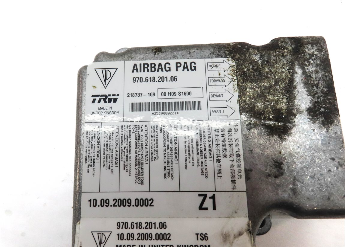 Thumbnail 4: 2010-2012 PORSCHE PANAMERA (970 G1) MAIN PRIMARY SRS BAG CONTROL MODULE