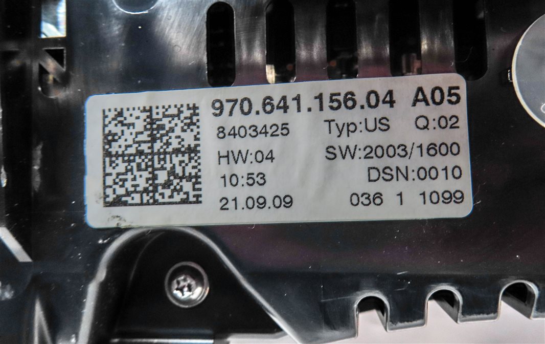 Thumbnail 7: 2010-2016 PORSCHE PANAMERA (970 G1) SPEEDOMETER INSTRUMENT GAUGE CLUSTER (140k)