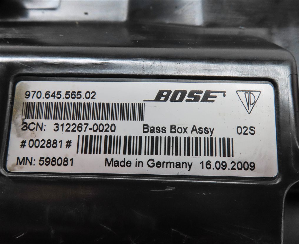 Thumbnail 6: 2010 PORSCHE PANAMERA (970) RADIO STEREO BOSE AUDIO SUB SUBWOOFER SPEAKER & AMP