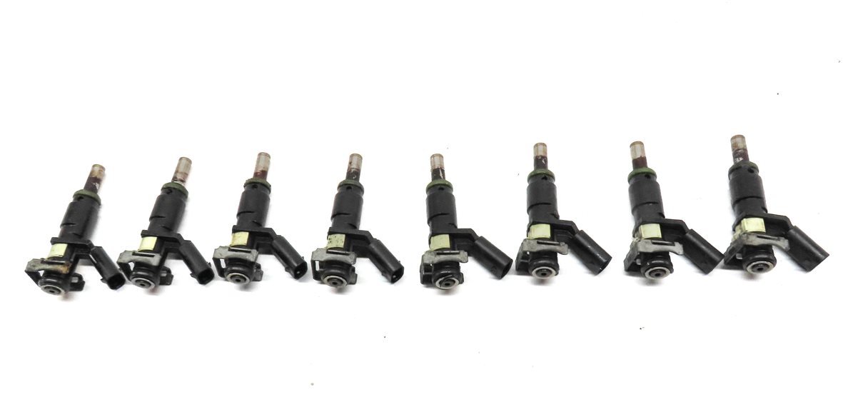 Thumbnail 2: 06-12 MERCEDES C E G GL ML S SL (W204 W212 W221 W164 X164) FUEL INJECTOR SET 8