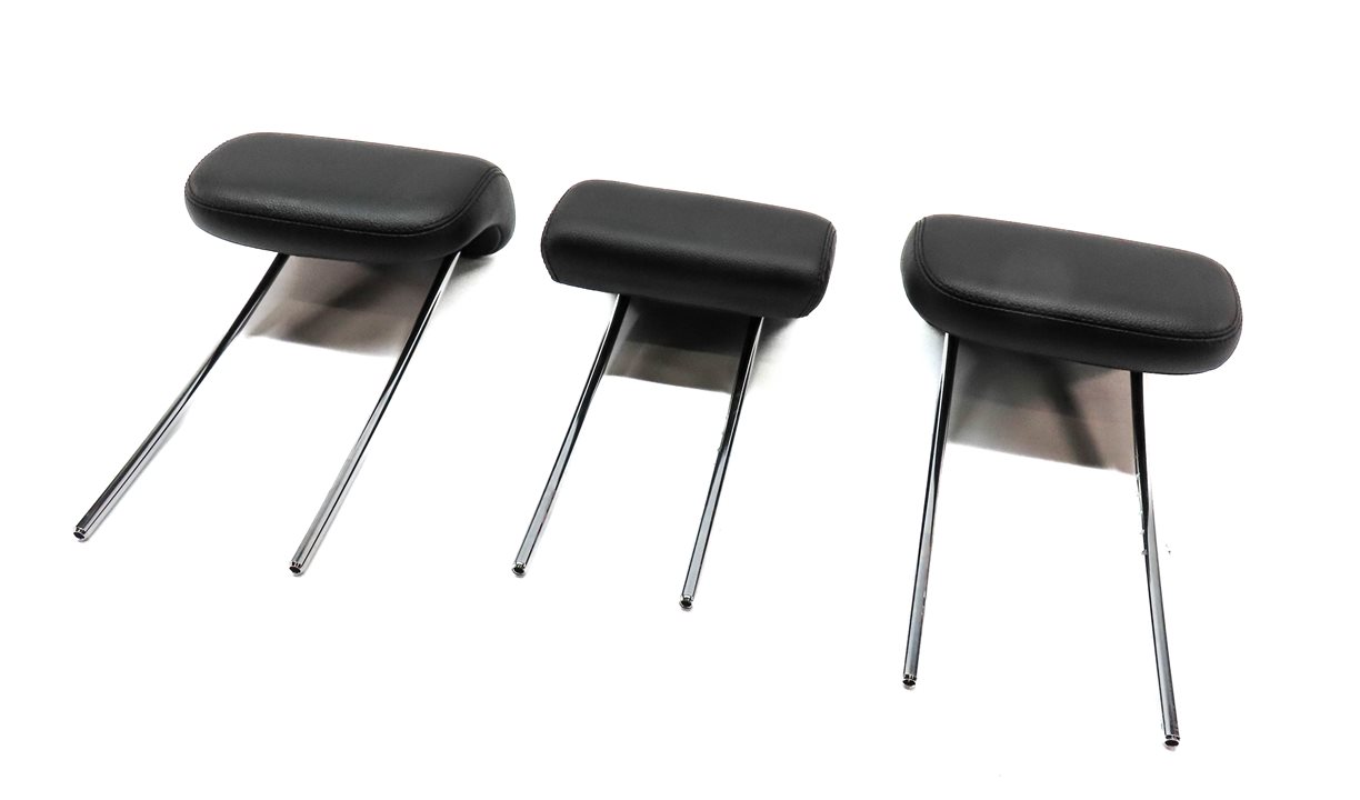 07-11 MERCEDES ML GL (W164 X164) REAR LEFT RIGHT & CENTER HEADREST SET3 (Black)