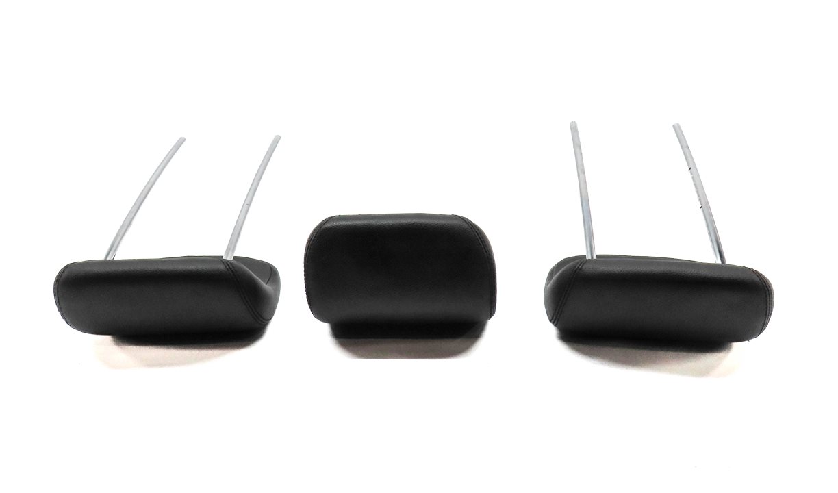 Thumbnail 5: 07-11 MERCEDES ML GL (W164 X164) REAR LEFT RIGHT & CENTER HEADREST SET3 (Black)