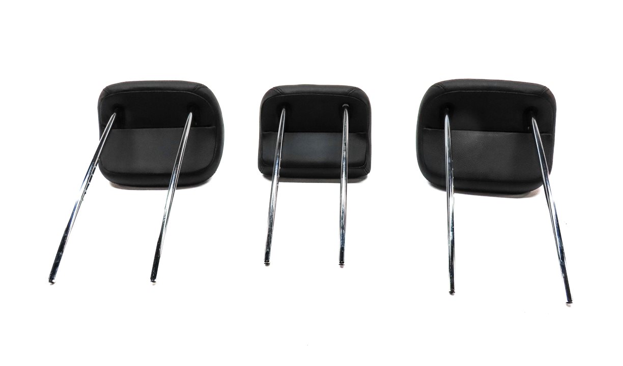 Thumbnail 6: 07-11 MERCEDES ML GL (W164 X164) REAR LEFT RIGHT & CENTER HEADREST SET3 (Black)