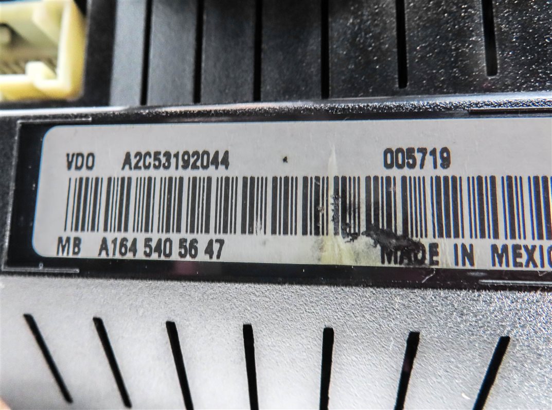 Thumbnail 6: 2008 MERCEDES BENZ GL ML CLASS (W164 X164) SPEEDOMETER MPH GAUGE USA (229k)