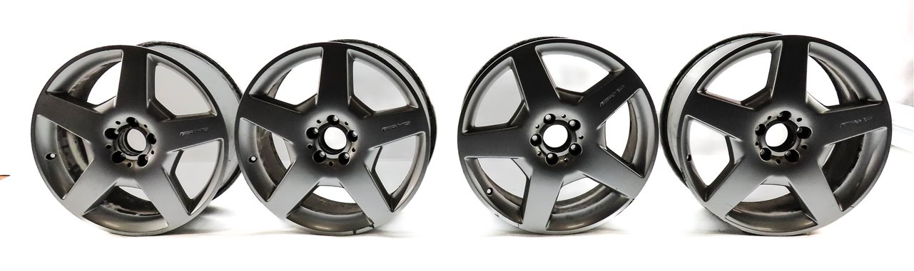 2006-2008 MERCEDES ML R (W164) 19X8.5 5 FLAT SPOKE AMG WHEEL RIM SET/4