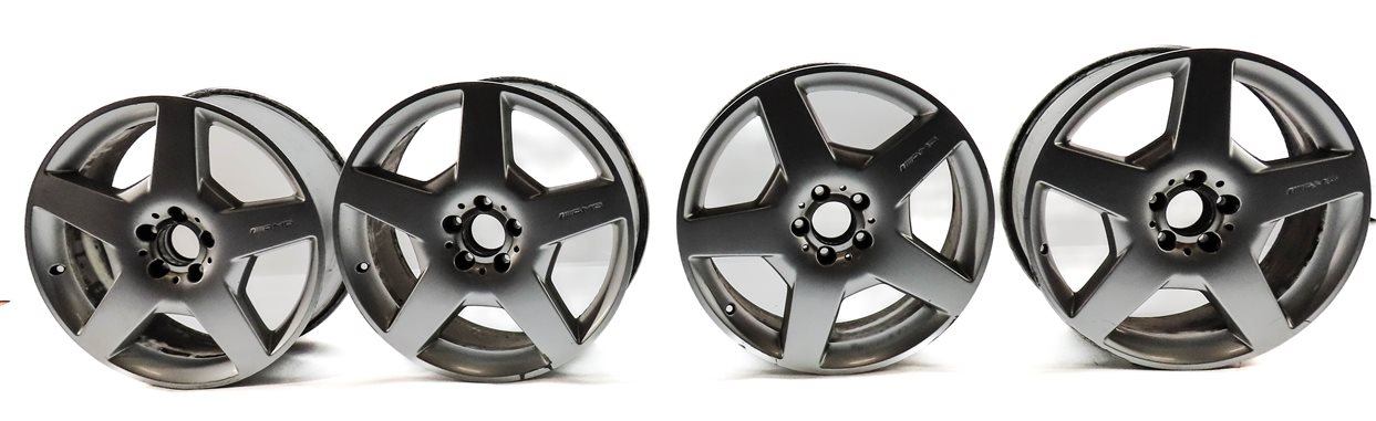 Thumbnail 2: 2006-2008 MERCEDES ML R (W164) 19X8.5 5 FLAT SPOKE AMG WHEEL RIM SET/4
