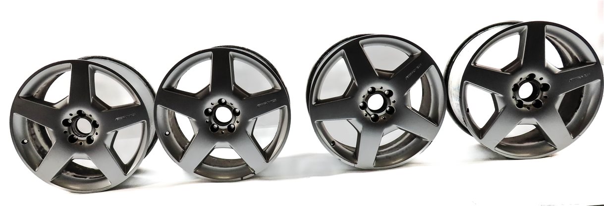Thumbnail 3: 2006-2008 MERCEDES ML R (W164) 19X8.5 5 FLAT SPOKE AMG WHEEL RIM SET/4