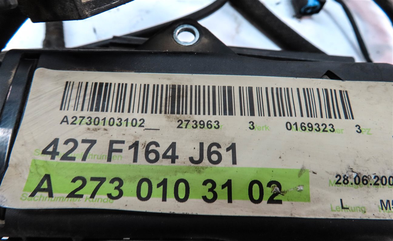Thumbnail 9: 2008 MERCEDES ML550 SUV (W164) 5.5L (273.963) ENGINE MOTOR WIRE WIRING HARNESS