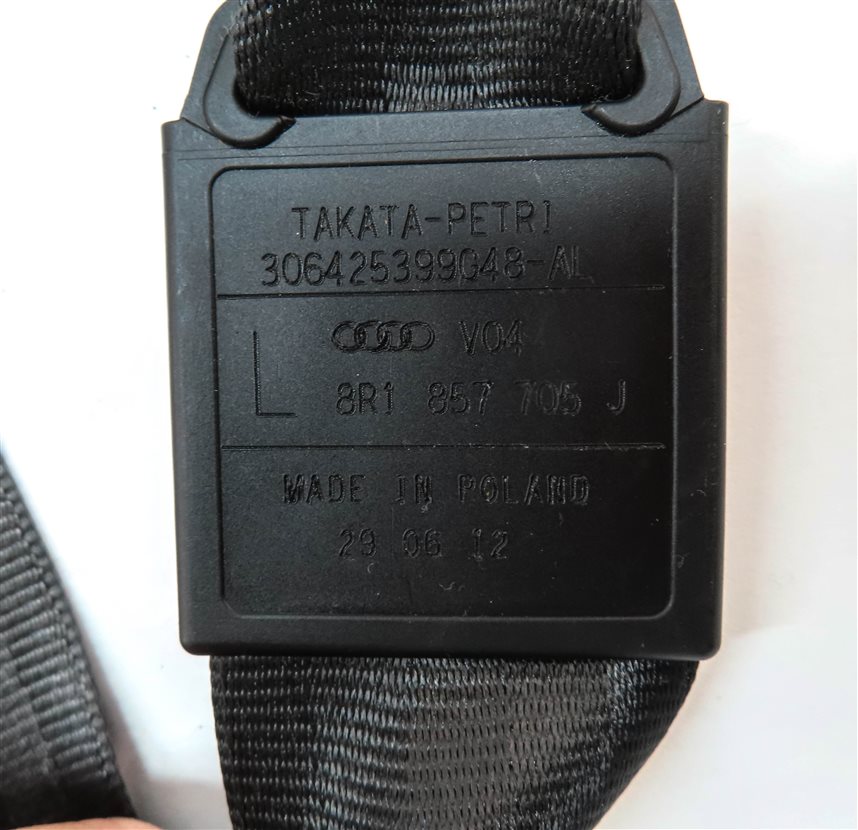 Thumbnail 5: 2009-2017 AUDI Q5 (B8 8R) FRONT LEFT DRIVER SEATBELT RETRACTOR (Black)