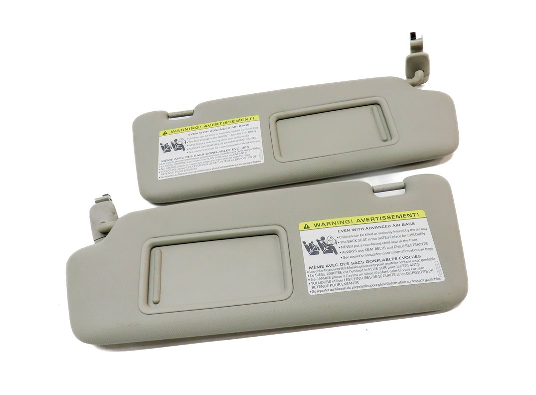 Thumbnail 2: 2009-2012 AUDI Q5 (8R) FRONT LEFT & RIGHT SUNVISOR SHADE SET-2 (Gray)